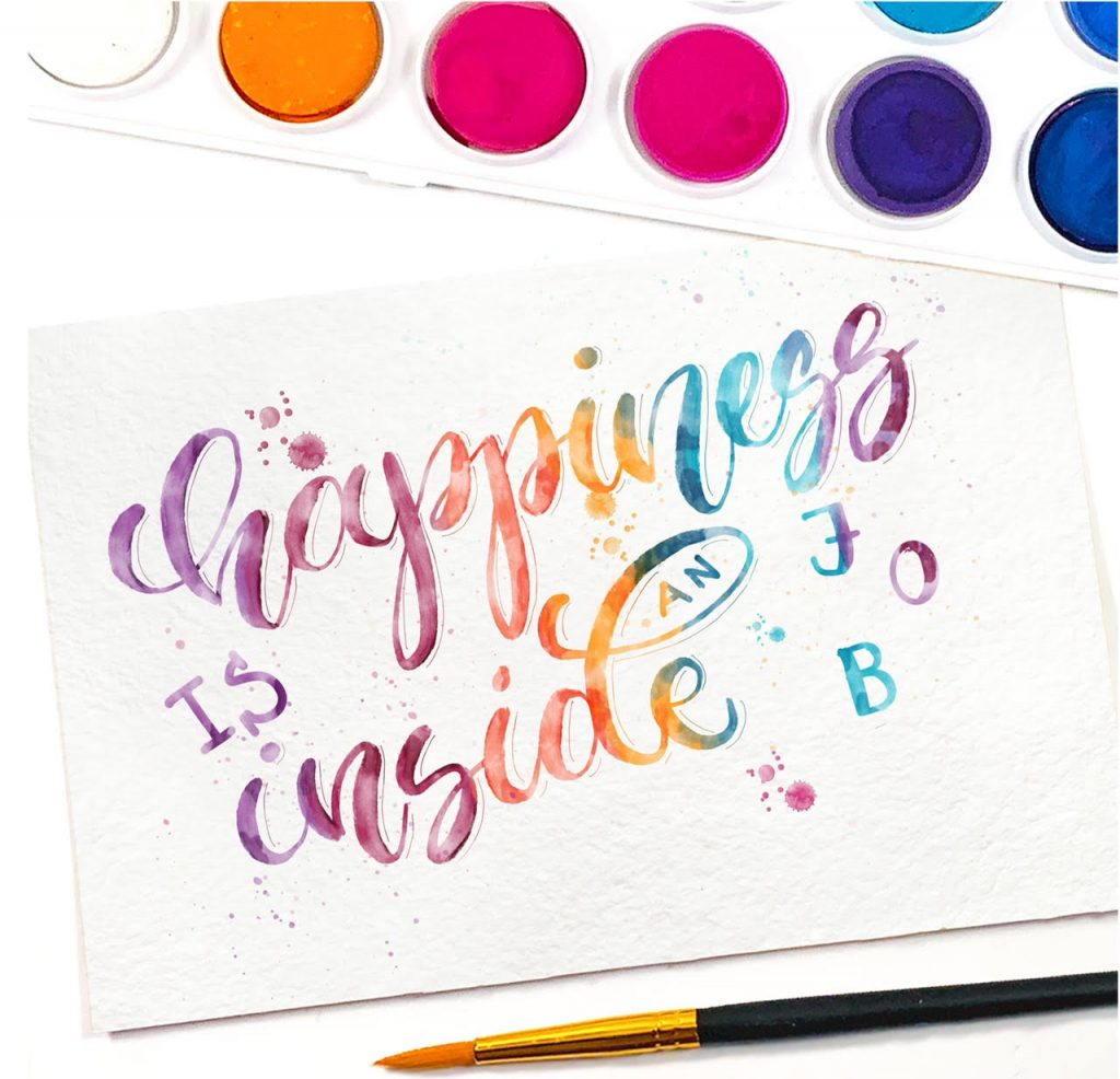 procreate első lettering próbálkozás
