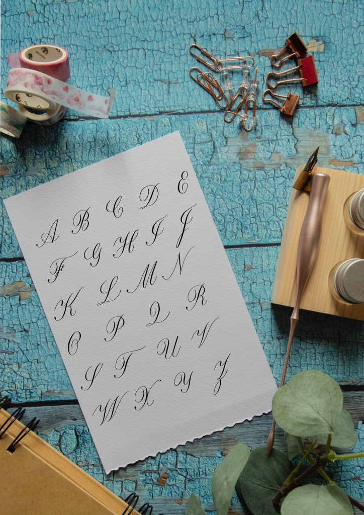 Copperplate nagybetűk