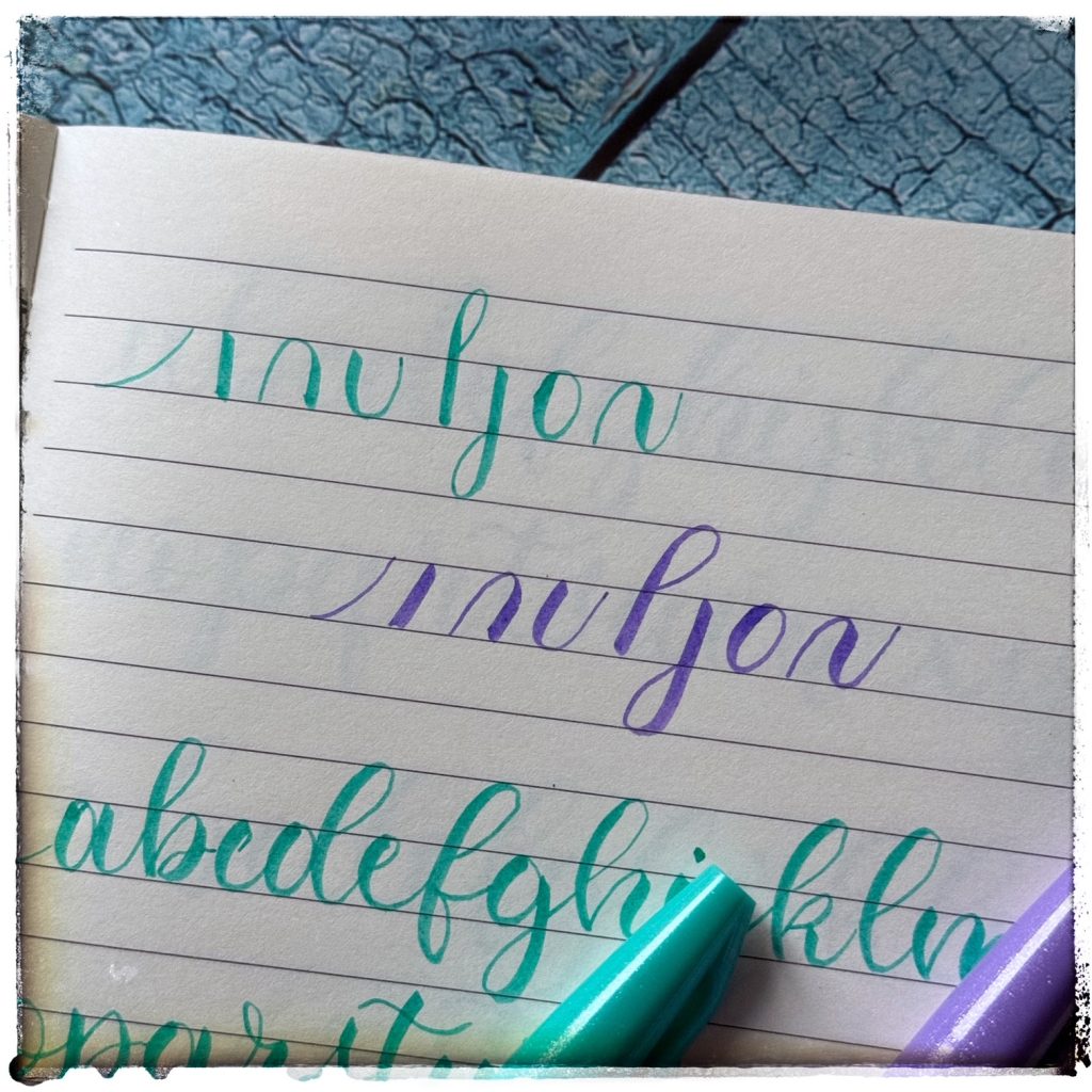 modern kalligráfia alapvonások